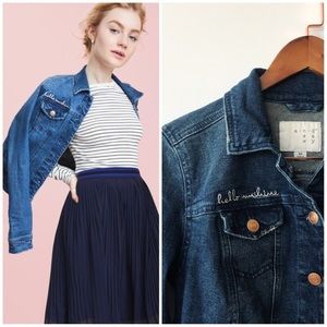 NEW! Women’s denim jacket with embroidery
